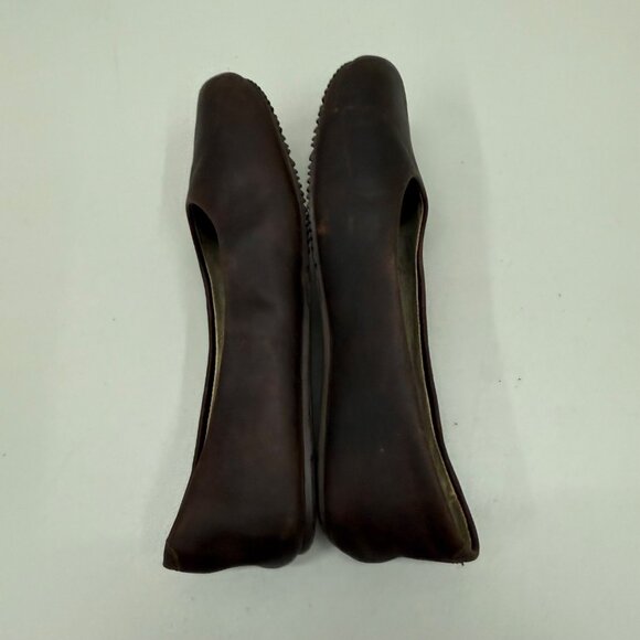 Manitobah Mukluks Brown Leather Slip On Ballet Earth Flats Shoes Womens size 8 - Picture 6 of 8